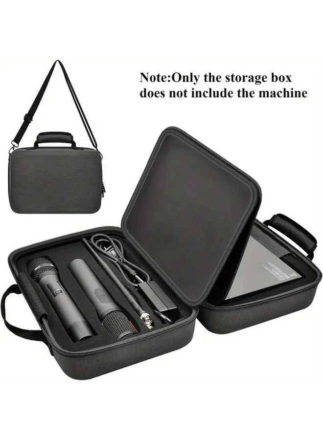 Gray Microphone Storage Box With Handle For Wireless Microphone System - Image 1