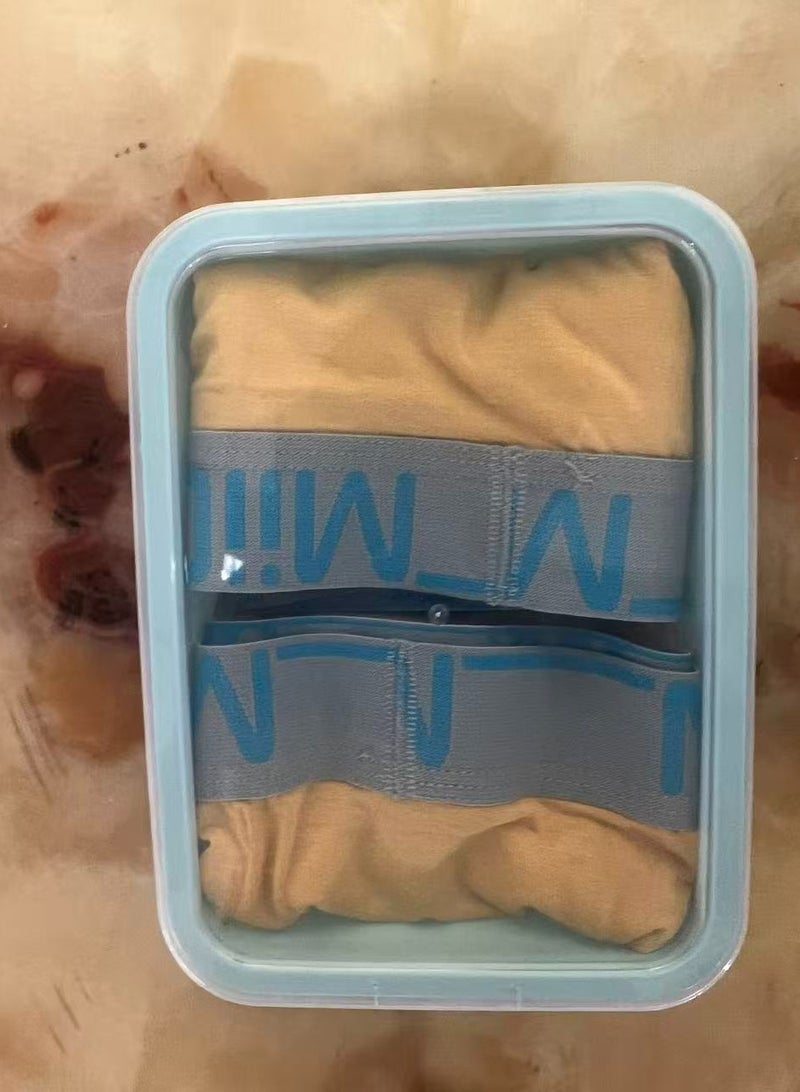 كيتي مان ملابس داخلية رياضية للرجال من Miiow Boxed، عبوة من قطعتين، أصفر - Image 1