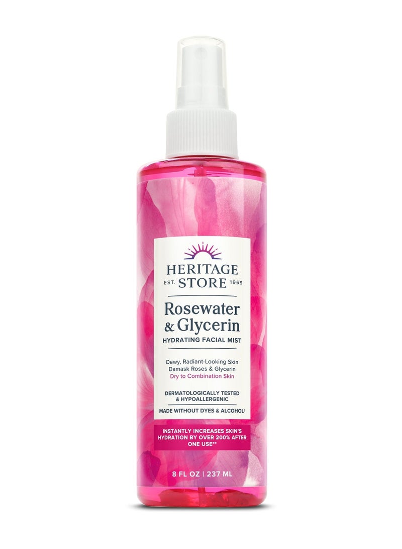 Heritage Store Rosewater & Glycerin 237ml - Image 1