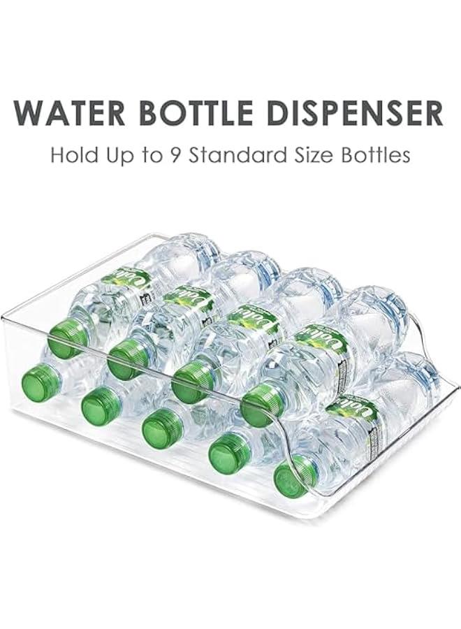 TRASSLE Soda Can Dispenser Organizer for Refrigerator,Fridge Organizer Bins for Freezer, Kitchen, Pantry, Countertops, Cabinets, Clear Plastic Beverage & Canned Food Dispenser (2pcs)  - Image 3