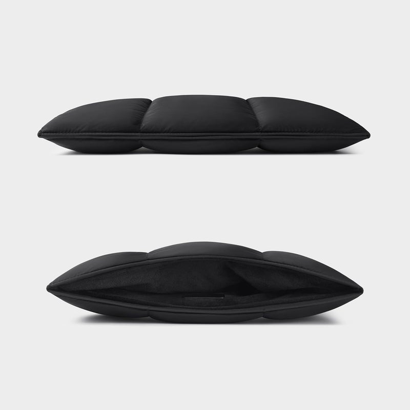 Comfyable Puffy Laptop Sleeve 15 Inch 16 Inch, Quilted Puffer Laptop Carrying Case, Pillow Case Compatible for MacBook Air 15 in M3 2024 & MacBook Pro 16 in M4 2024 M3 M2 M1, 16 in Puff Cover, Black - Image 2