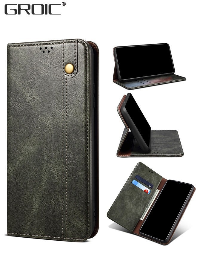 GROIC Case for Honor Magic 5 6.73 Inches Leather Flip Wallet with Kickstand and Credit Card Holder, Full Protection Magnetic Cover Compatible - Image 1