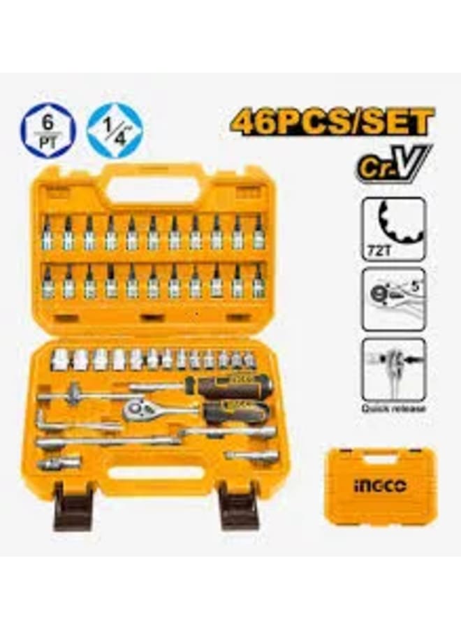 INGCO 46-Piece Socket Set - Image 1