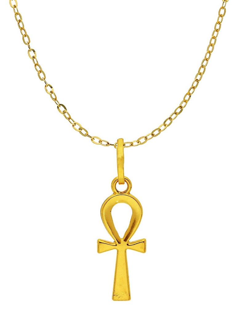 FK Jewellers Gold Necklace (Chain with Cross Pendant) 18KT - FKJNKL18K2045 - Image 1