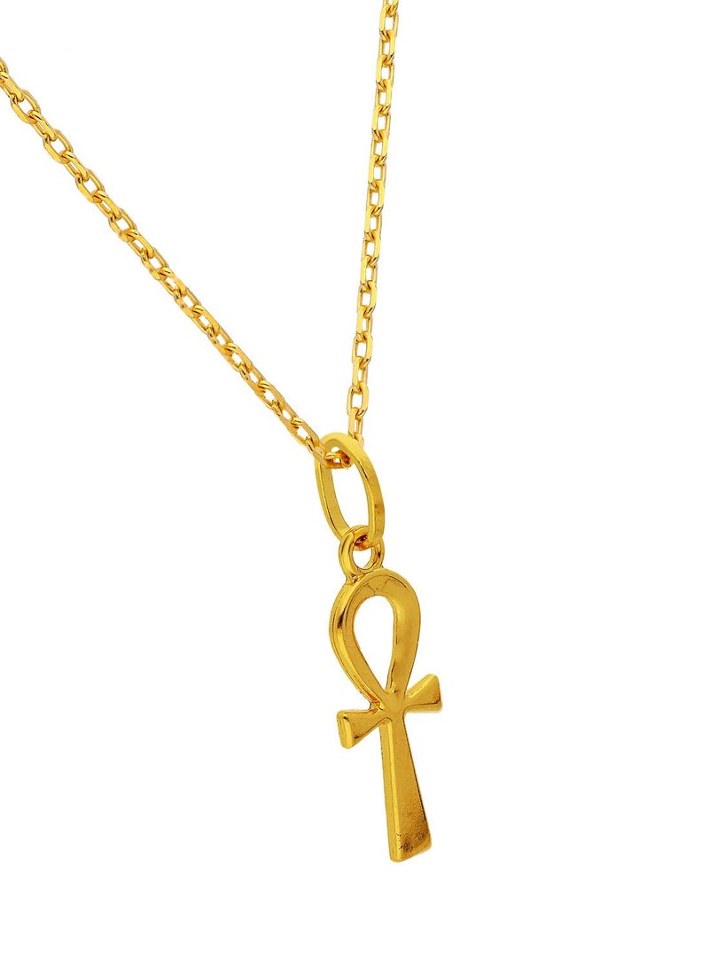 FK Jewellers Gold Necklace (Chain with Cross Pendant) 18KT - FKJNKL18K2045 - Image 2