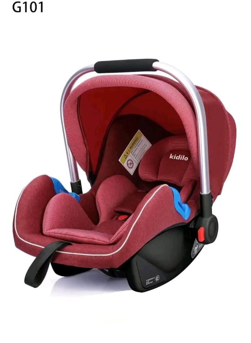 كيديليو مقعد سيارة للأطفال بوضعيات مواجهة للأمام والخلف وحزام أمان، المقعد سهل الإزالة والتركيب، مبطن وناعم ومريح ليجلس عليه الطفل - Image 1