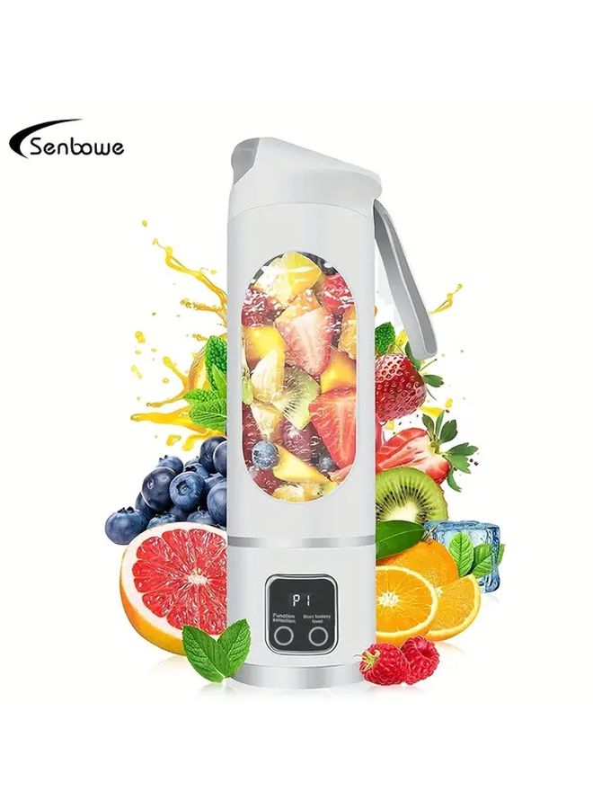 Purple Portable Blender USB Charging 3 Speed 15 22oz For Juice Milkshake Travel - Image 2