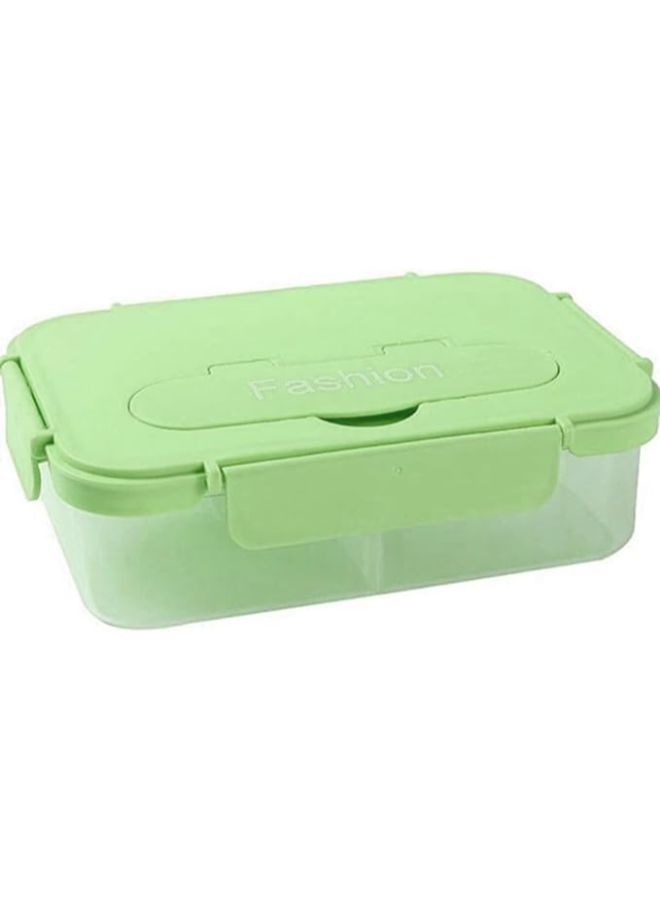 Lunch Box for Boys and Girls - Large Capacity Food Container with Spoon and Fork - Perfect Size Sturdy Lunch Box for Meals on the Go, BPA Free and Food Grade Materials Microwave Safe (Green) - Image 3