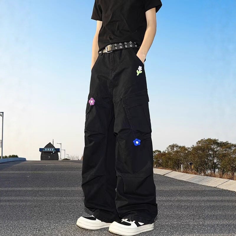 Unisex Classic Denim Jeans Loose Fit Daily Outdoor Wear - Image 3