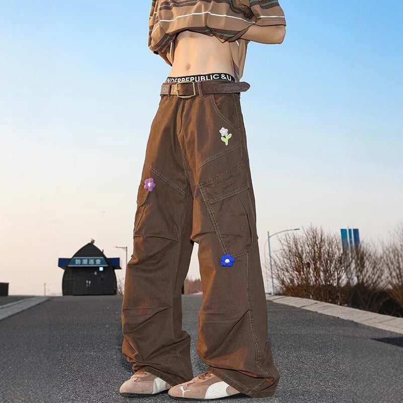 Unisex Classic Denim Jeans Loose Fit Daily Outdoor Wear - Image 5