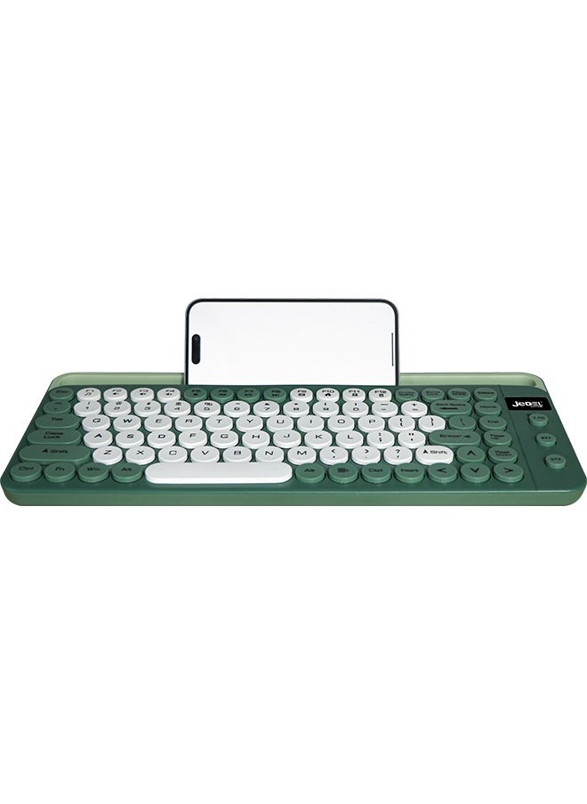 JeDEL WKB100 Wireless Bluetooth Gaming Office Keyboard for PC, Tablet, Mobile Green  - Image 3