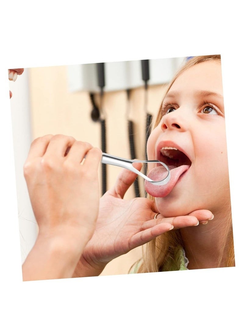 مكشطة اللسان الكبار مكشطة اللسان المعدني الفولاذ المقاوم للصدأ فرشاة اللسان المهنية للعناية بالفم تحسن رائحة الفم الكريهة ورائحة الفم المنعشة مع صندوق تخزين معدني 2 عبوات - Image 5