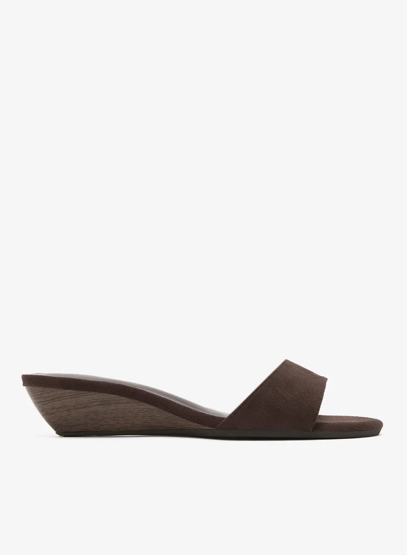 Ella Brown Suede Block Heels for Women | Best Price UAE