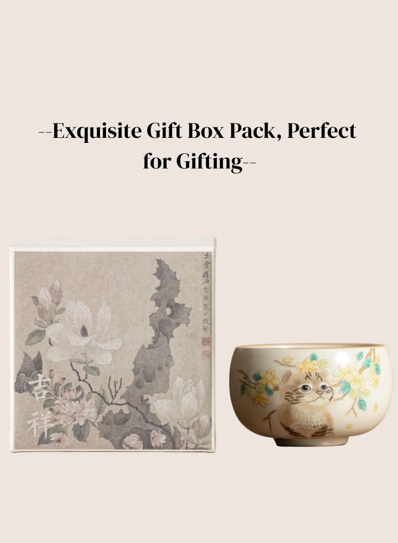 Aura Select Gift Espresso Cups Coffee Cups Mugs Cute  Cat Tea Cup  80ml With Gift Box - Image 1