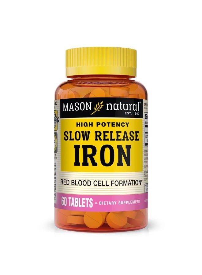MASON Naturals Iron 50 mg Slow Release-60 Tablets - Image 1