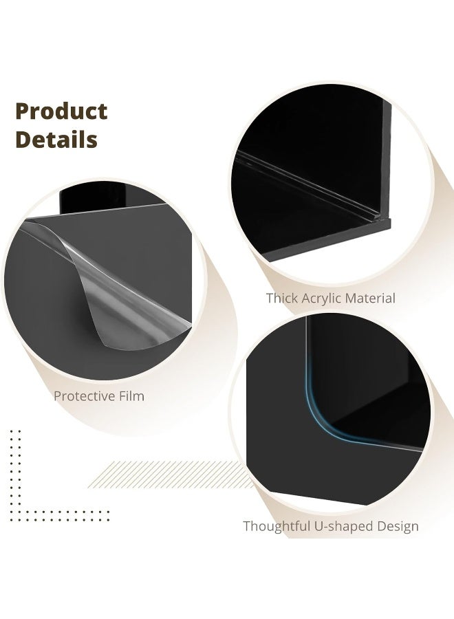 TPGP Disposable Coffee Cup Dispenser, Cup and Lid Organizer, Countertop Cup Dispenser for 5 to 16 oz Disposable Paper or Plastic Cups, Black Acrylic Cup Holder for Cafes, Restaurants, Hotels  - Image 4