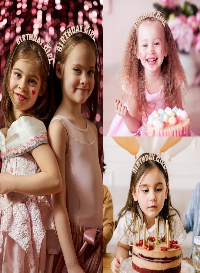 CIEHER Birthday Girl Headband Birthday Headbands for Women Girls(Rose Gold) - Image 3