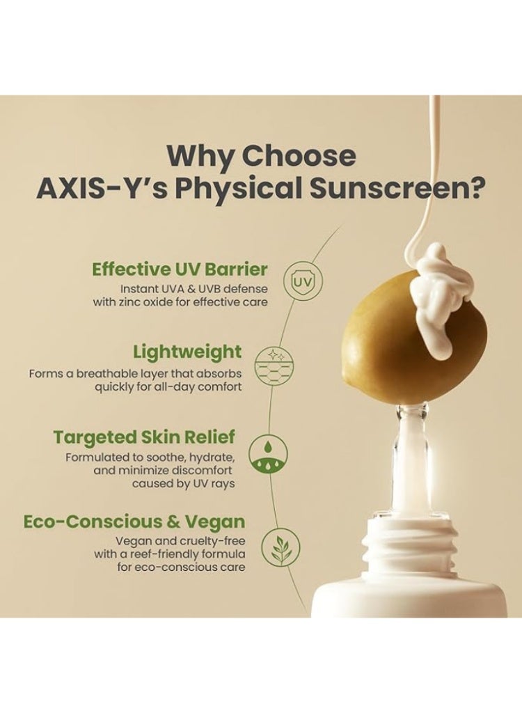 AXIS-Y Complete No-Stress Physical Sunscreen 50ml | Soothing Daily Mineral SPF - Image 5