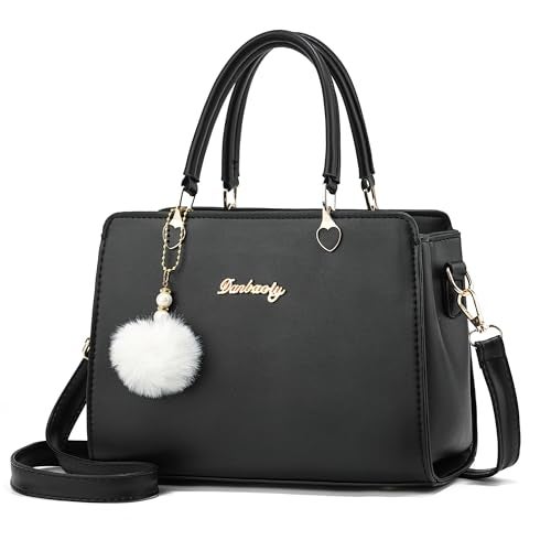 Xiaoyu Fashion Purses and Handbags for Women Ladies Small Crossbody bag Top Handle Satchel Shoulder Bags Totes (Black) - Image 1