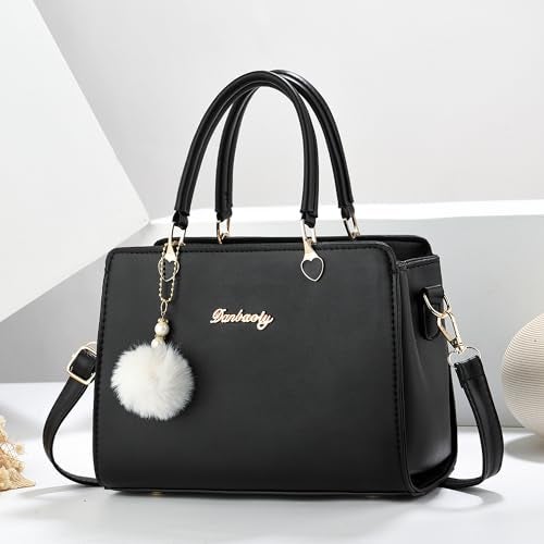 Xiaoyu Fashion Purses and Handbags for Women Ladies Small Crossbody bag Top Handle Satchel Shoulder Bags Totes (Black) - Image 3