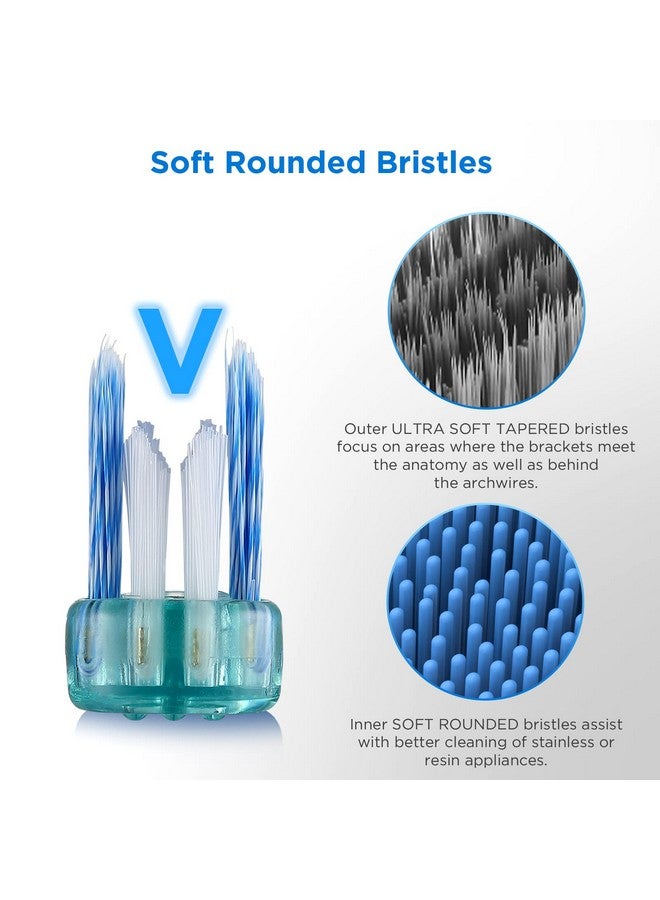 Fregum V-Shaped Orthodontic Toothbrush for Braces, with 6 Interdental Brushes, Soft Bristles, 6 Count - Image 5