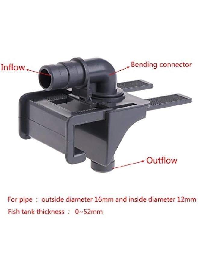 Fish for Tank Hose Holder Inlet Outlet Water Pipe Mounting Clip Heavy Duty Plastic Clamp for imum 55mm Thickness Wall - Image 5