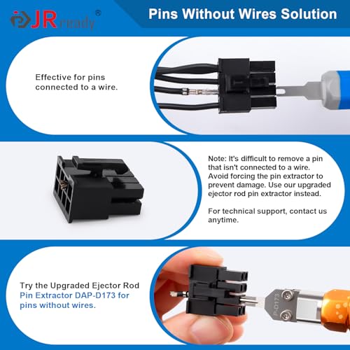 JRready DRK-D173P Molex 11-03-0044 Mini-Fit Jr. Extraction Tool Molex Pin Extractor Tool Molex Pin Removal for ATX EPS PCI-E Connectors Terminal Release Tool ATX Pin Removal Tool - Image 5