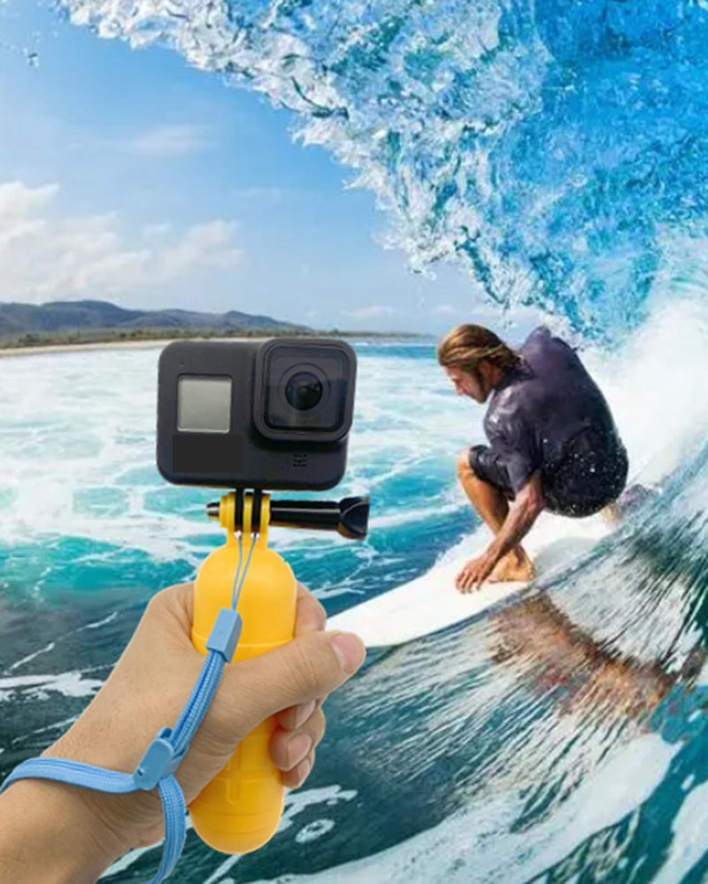 Besvalo Floating Hand Grip, Waterproof Monopod Anti-Loss Handheld Floaty Pole Stick for Gopro Hero 13/12/11/10/9/8/7/6/5/4 and Other Action Cameras, Suitable for Surfing Diving Snorkeling - Image 5