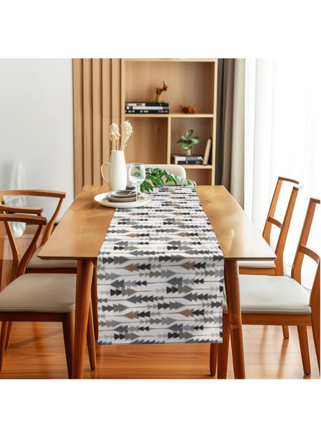  انتكس بيت الستائر مفرش طاولة صوفيا إليجانس من إنتكس هوم - قماش مخملي فاخر من الكتان، مقاس 45 × 135 سم - Image 2