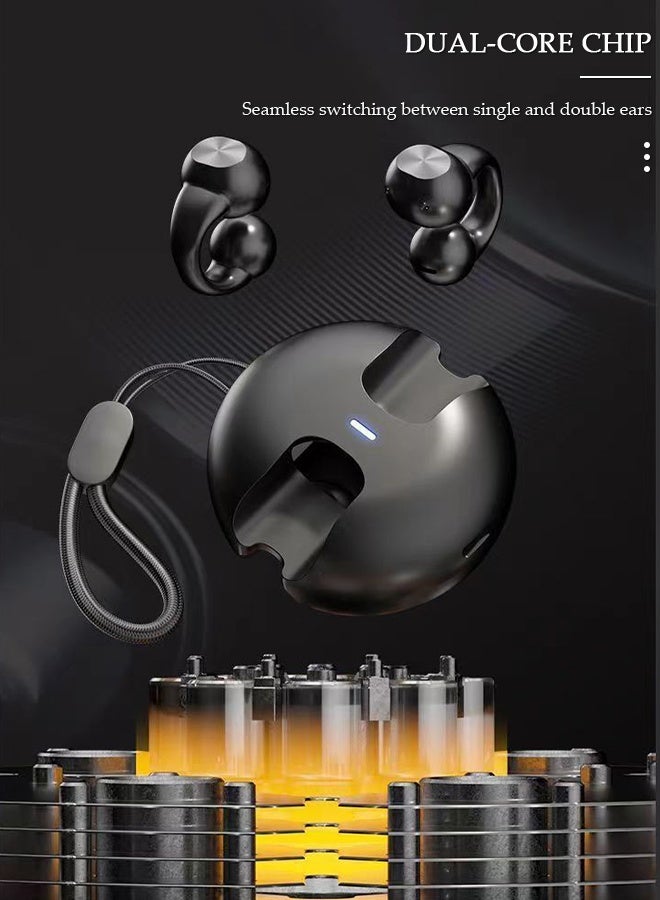 DUNISO Bluetooth Headphones Wireless Earbuds Wireless Charging Case with lanyard Sports Ear buds with Earhook Premium Deep Bass Over-Ear Earphones for TV Phone Laptop - Image 4