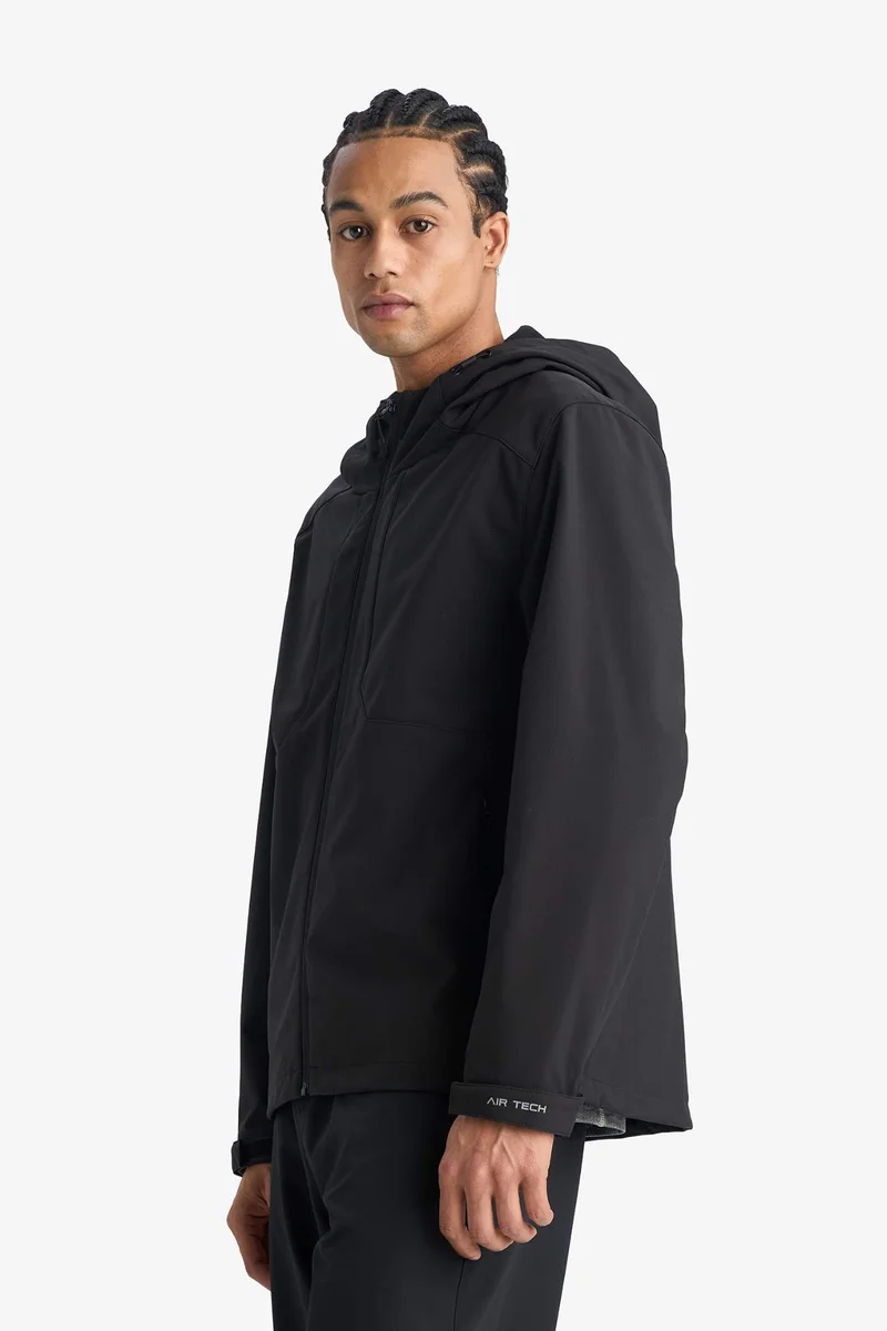 Defacto  Regular Fit Hooded Windproof Waterproof Jacket for Men | Best Price UAE
