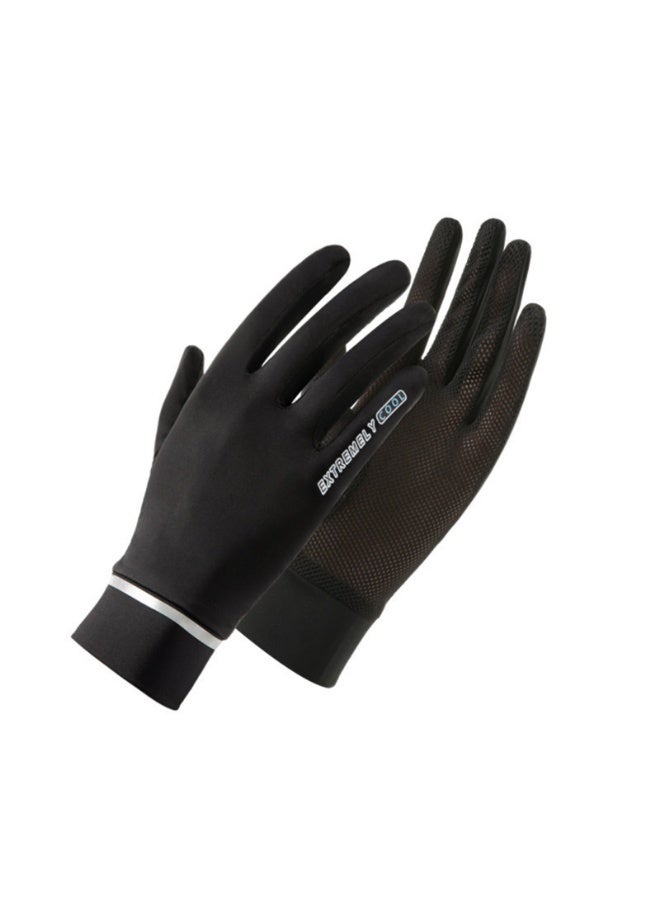 Generic Ice Silk UV Protection Women's Driving Gloves - Image 2