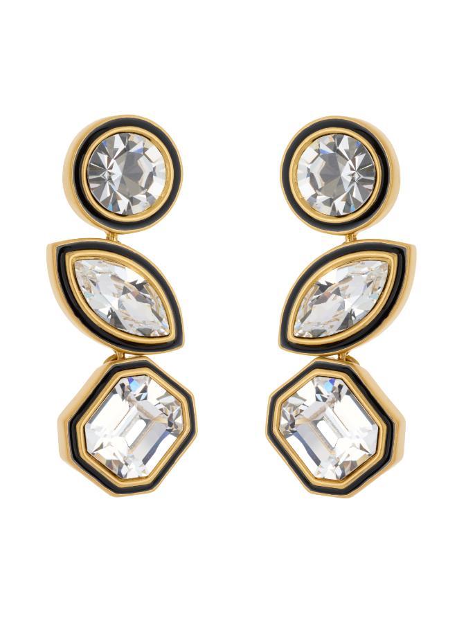 REISS CRISTA: Crystal Rock Enamel Drop Earrings  - Image 1