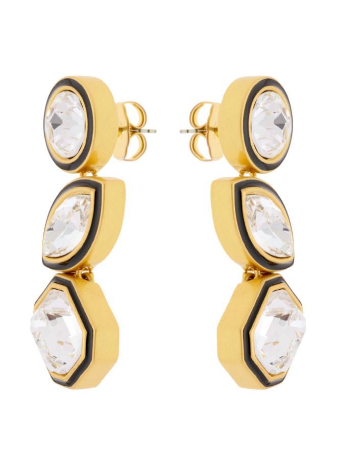 REISS CRISTA: Crystal Rock Enamel Drop Earrings  - Image 2