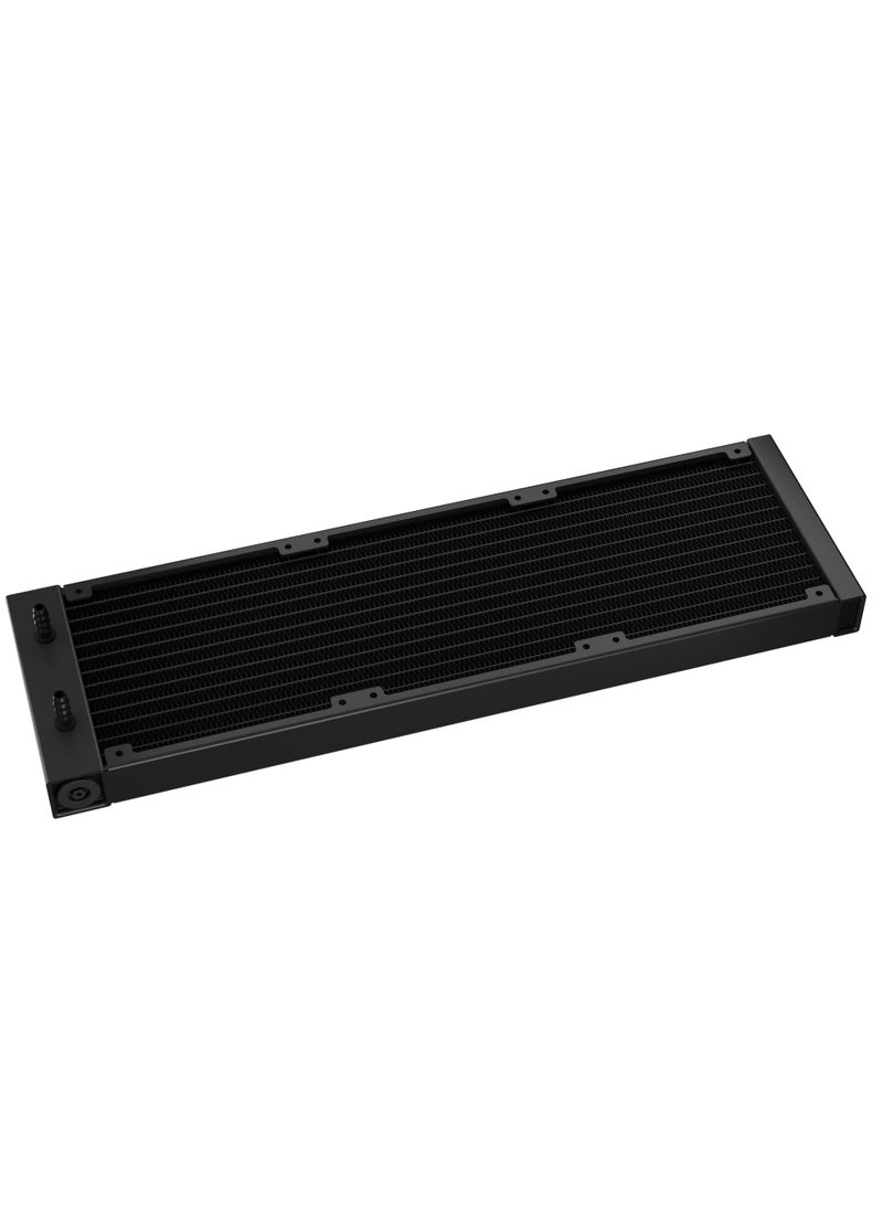ديب كول - DeepCool LT720، مبرد وحدة المعالجة المركزية السائل عالي الأداء 360 مم، ثلاث مراوح FK120 مضبوطة بدقة، مبني على مضخة المياه عالية الأداء من الجيل الرابع، نطاق PWM ديناميكي 500-2250 دورة في الدقيقة، 85.85 قدم مكعب في الدقيقة، تدفق هواء فائق، 3.27 مم مكعب ضغط ثابت مرتفع، ≤32.9 ديسيبل (أ) ضوضاء الحمل الكامل، IntelLGA2066/2011-v3/2011/1700/1200/1151/1150/1155، AMDsTRX4/sTR4/AM5/AM4 - Image 1