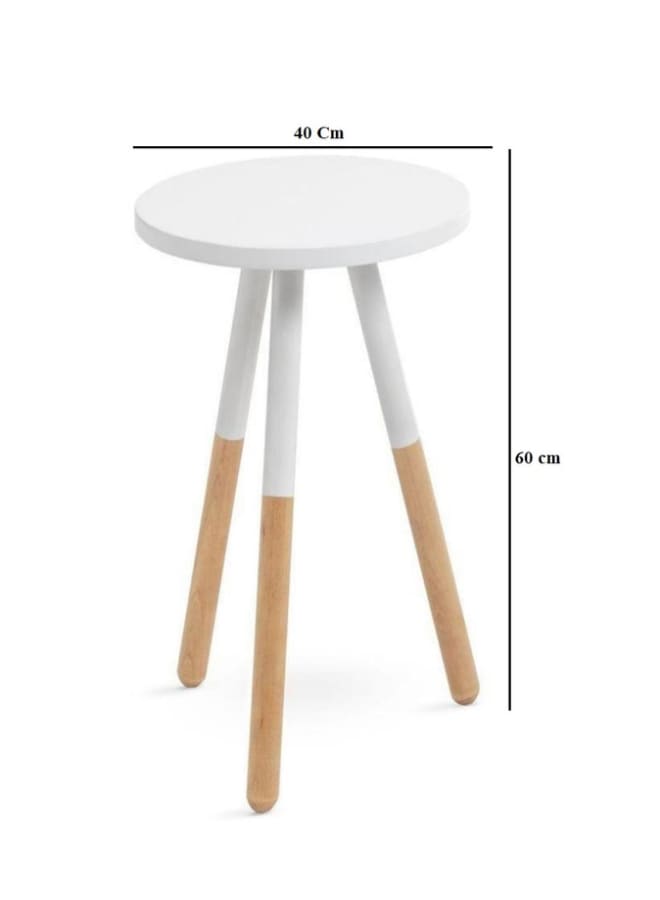 Retro RA-T22 Side Table 39 x 60 cm - White - Image 2