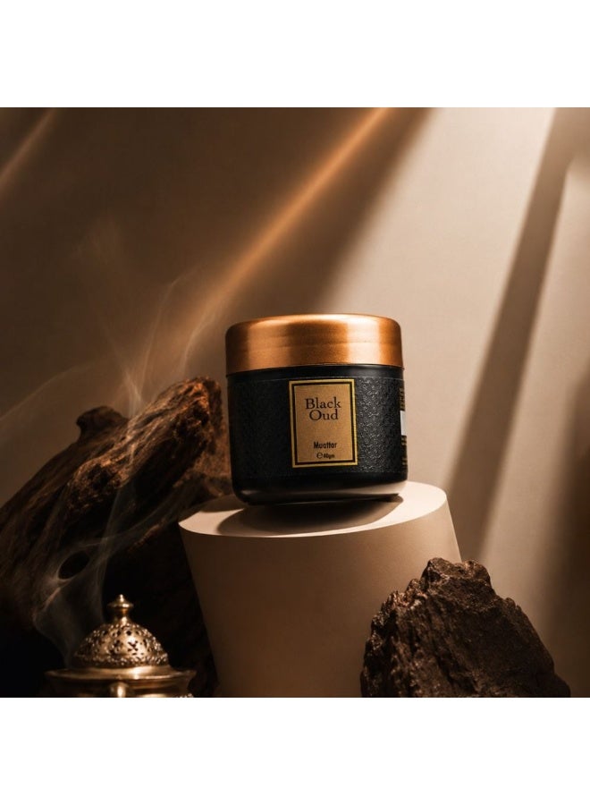 Hamidi Black Oud Muattar 40Gm, Multi Colour, Perfumed Muattar Home Fragrance For Majlis, For Home Styling, Tabletop Display And Interior Ambience - Image 1