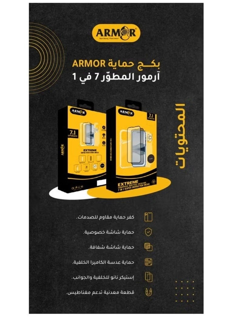 ARMOR Apple iPhone 17 Pro Max Protection Package 7 in 1 Durable Protective Accessories Set for Everyday Use and Outdoor Activities - Image 4