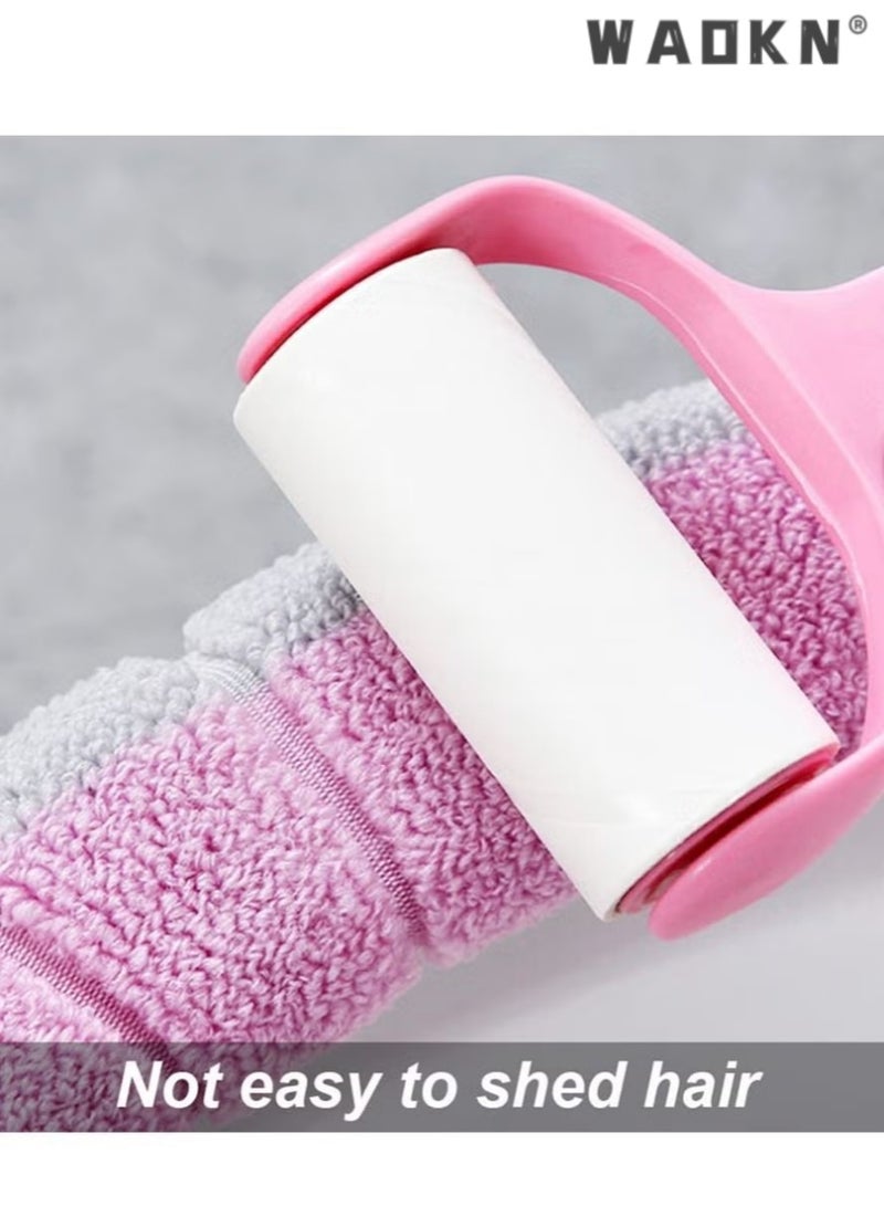 WAOKN Four Sets of Washable Household Bathroom Knitted Toilet Seat Cushions Pads,Toilet Seat Cushion Pads with Handle Toilet Accessories (Pink Blue Green Beige), universal all year round - Image 4