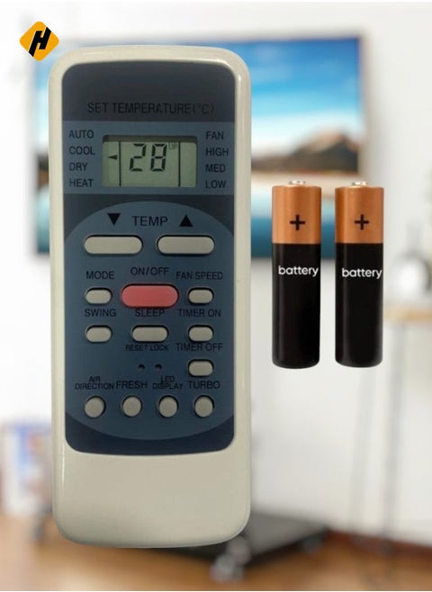 AC Remote No. 78 (No Backlight), Compatible/Replacement for Bluestar AC Remote Control – Exact Match for Bluestar Air Conditioners – Simple, Reliable, Full Functionality Restored
