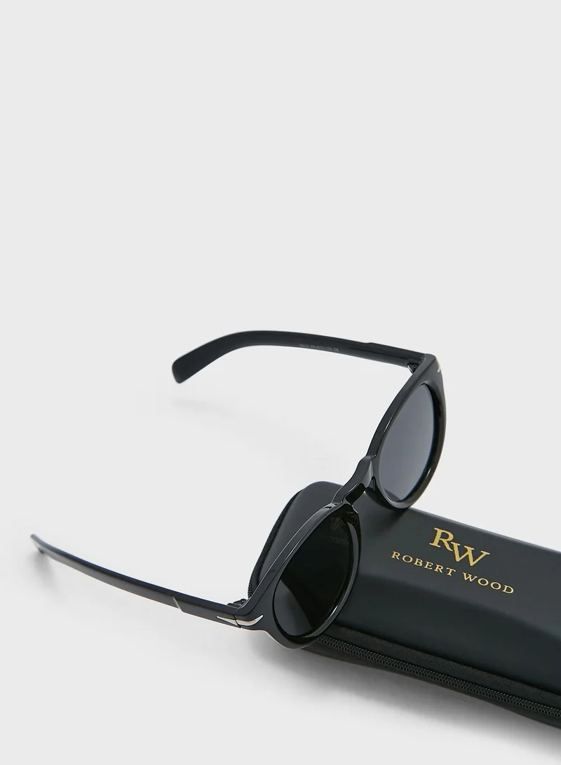 Robert Wood Polarized Round Lens Sunglasses
