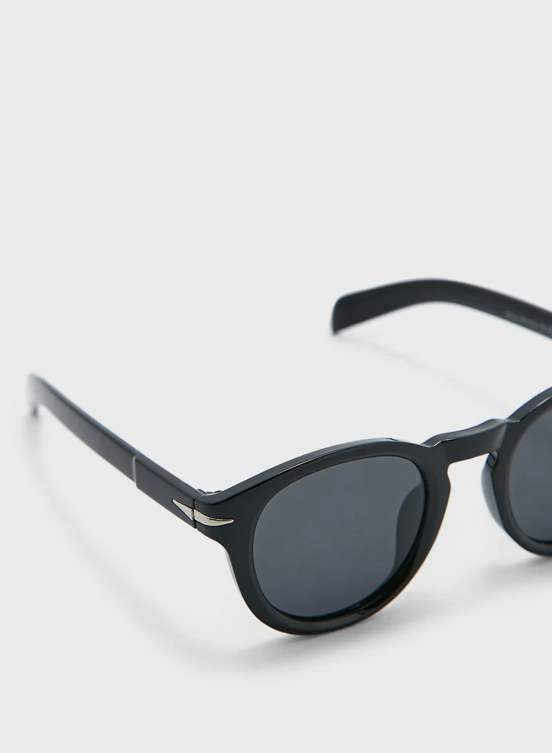 Robert Wood Polarized Round Lens Sunglasses