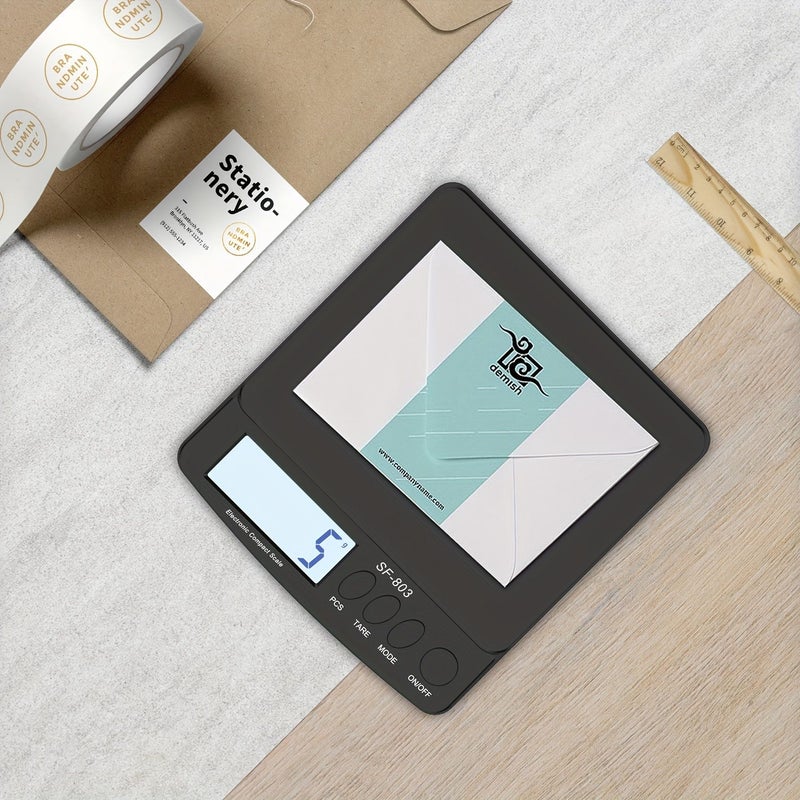 ميزان بريدي رقمي أسود 30 كجم مع شاشة LCD لمكتب الشحن - Image 1