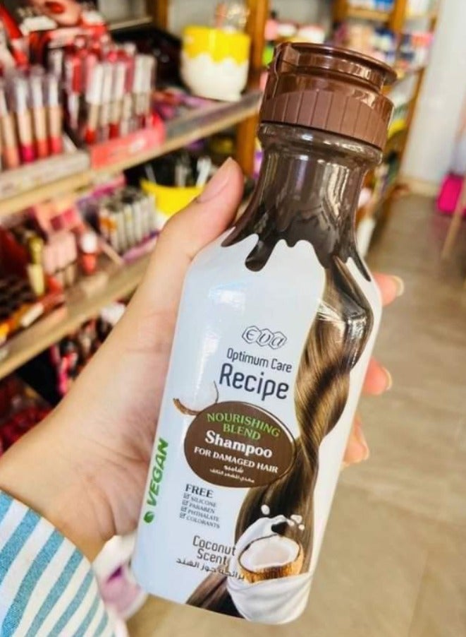 إيفا شامبو مغذي للعناية المثلى بمزيج زيت جوز الهند - برائحة جوز الهند - (350 مل) - Image 2