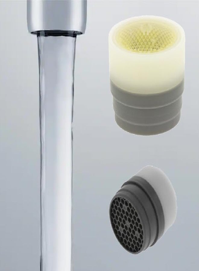 Neoperl Tom Thumb Clear Small Size Faucet Aerator PCA Perlator Laminar Flow Stream Male/Female Bathroom Housing/Washer/Insert (Yellow 2.2 GPM, Insert) - Image 1
