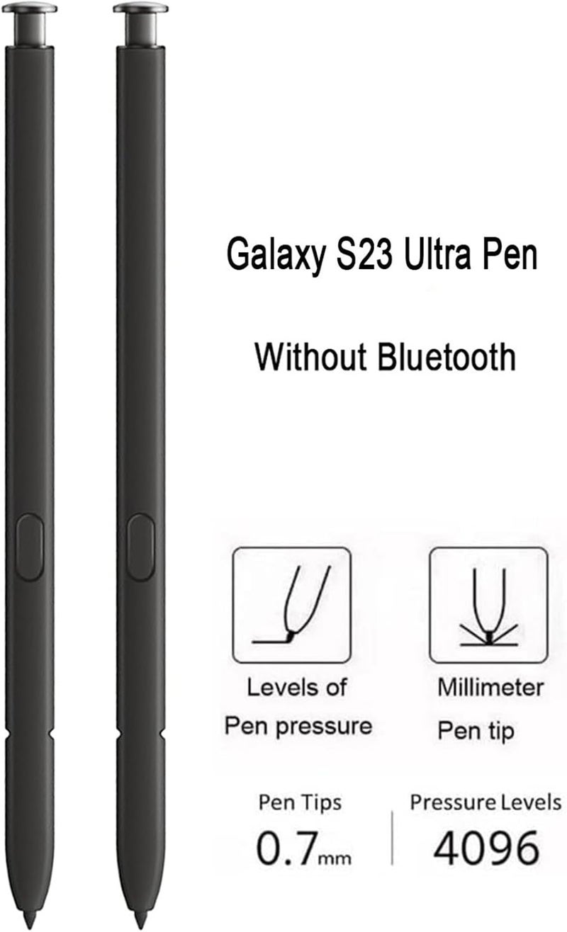 Befzygwk 2 Pcs Galaxy S24 Ultra Pen Replacement for Samsung Galaxy S24 Ultra 5G Touch Stylus Pen, Galaxy S24 S Pen Without Bluetooth Replacement Tips/Nibs (Black) - Image 3