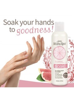 Gena Mani Spa Liquid Hand Soak | Softens, Moisturizes Hands, Nails, and Cuticles for Great Manicure Pre Treatment | Made in The USA |Grapefruit Scent |8 Oz  - Image 2