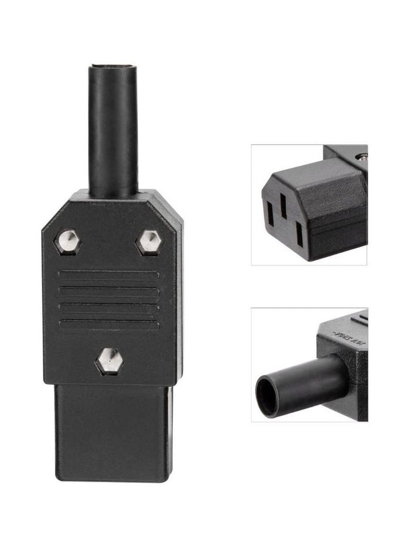 uxcell محول طاقة أنثوي 3 طرفيات IEC320 C13 10A AC250V من uxcell - Image 5