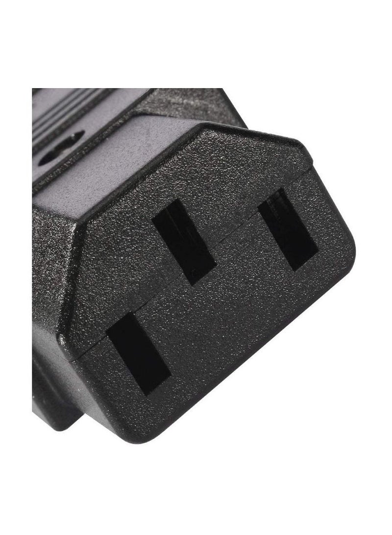 uxcell محول طاقة أنثوي 3 طرفيات IEC320 C13 10A AC250V من uxcell - Image 2