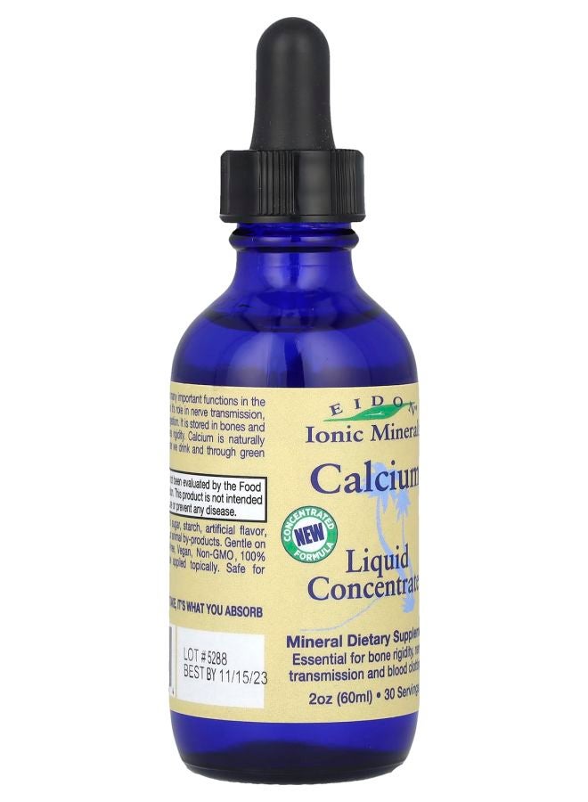 Eidon Ionic Minerals Calcium Liquid Concentrate 2 oz (60 ml) (100 mg per Serving) - Image 2